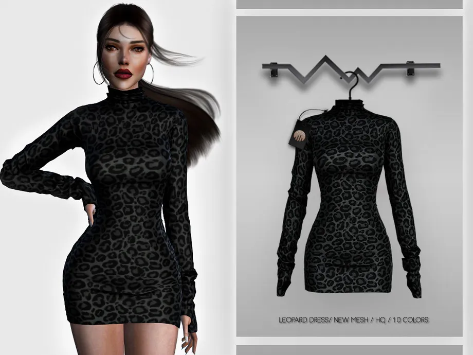 Leaopard Dress BD347