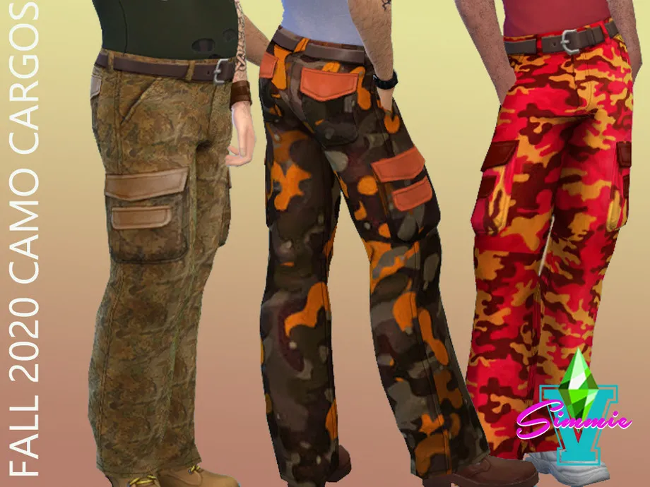 SimmieV Fall 2020 Camo Cargos