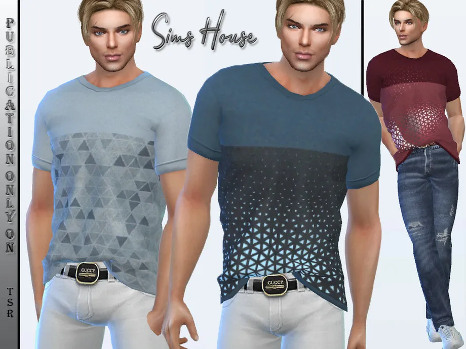 Men's T-shirt tucked