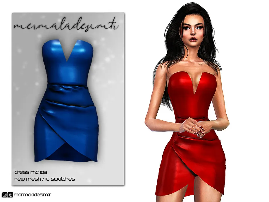 Strapless Mini Dress MC103