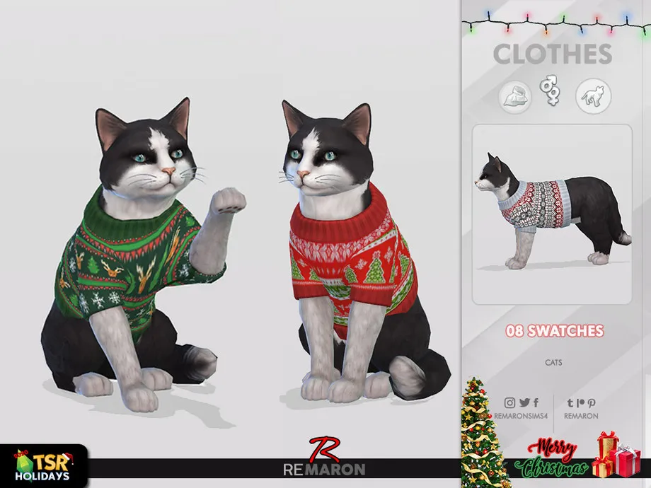 w-920h-690-3210905 Holiday Wonderland - Christmas Sweater for Cats - Image 1