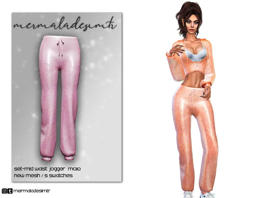 Set- Mid Waist Jogger MC110