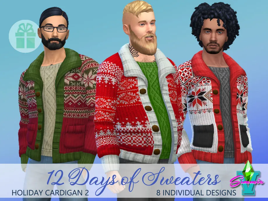 SimmieV Holiday Cardigan 2