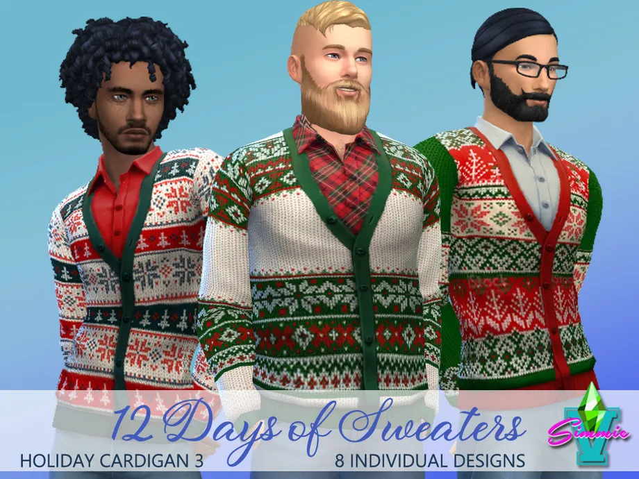SimmieV Holiday Cardigan 3