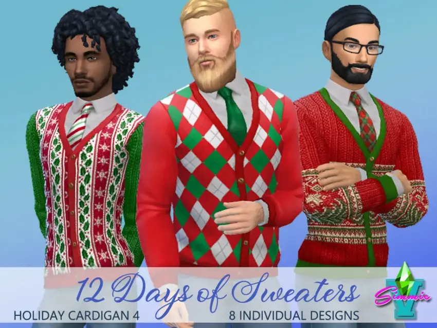 SimmieV Holiday Cardigan 4 - Image 1