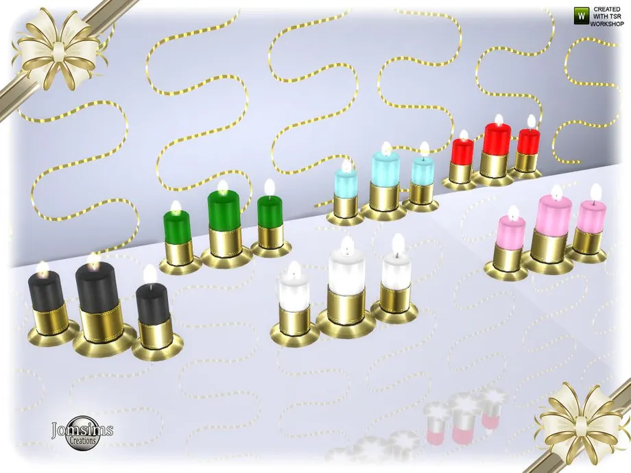 Segor christmas living room candles 2 table