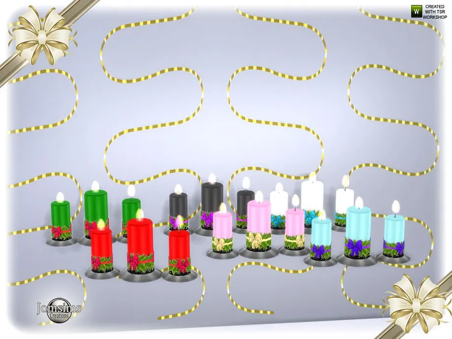 Segor christmas living room candles table