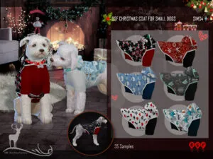 DSF CHRISTMAS COAT FOR SMALL DOGS