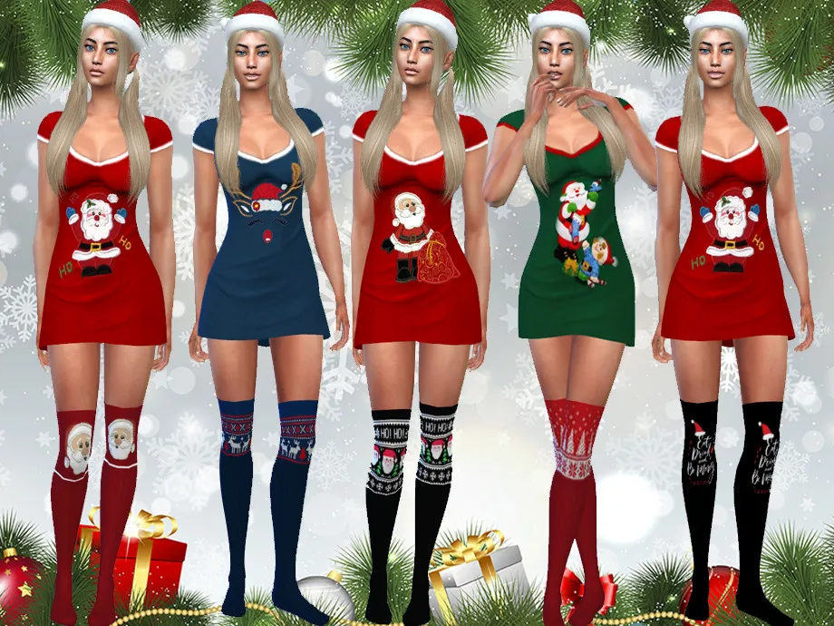 Female Cute Xmas Socks
