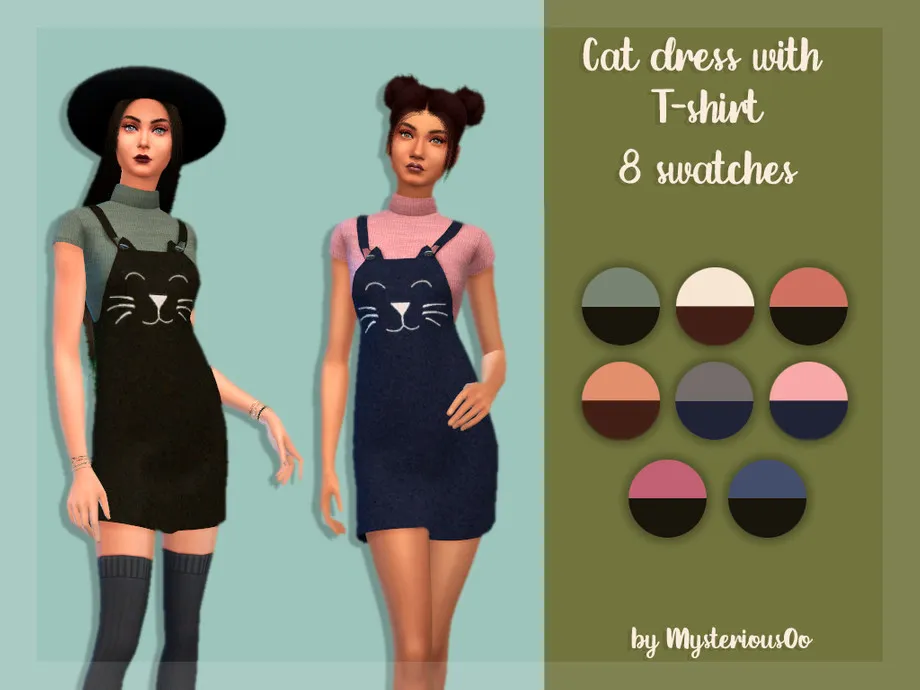 Cat dress with T-shirt