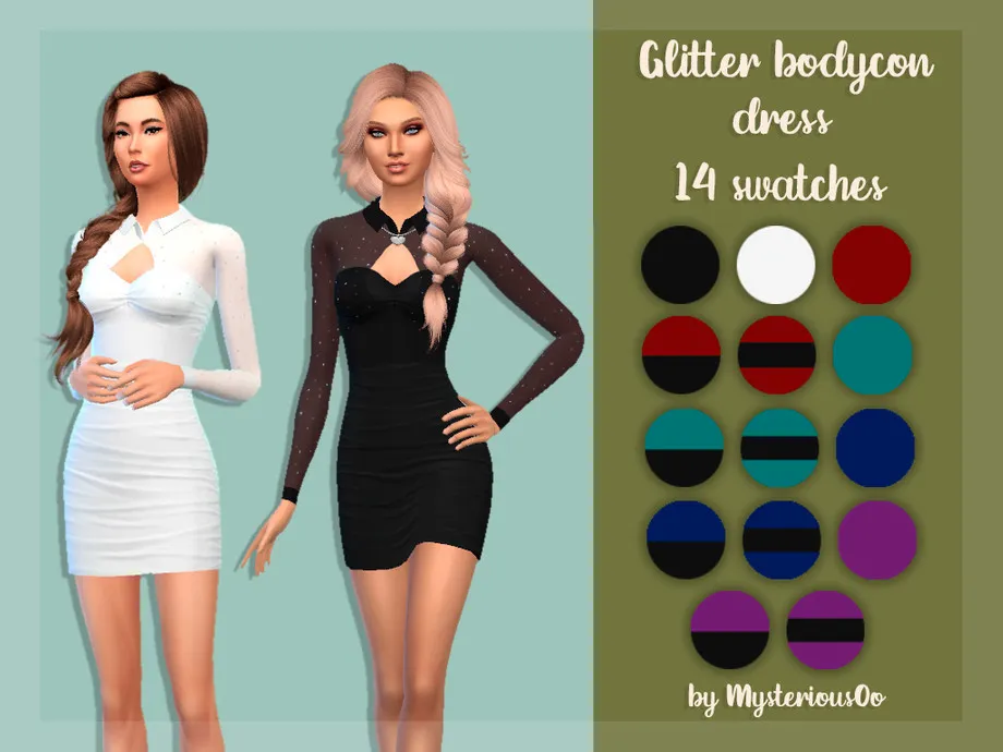 Glitter bodycon dress