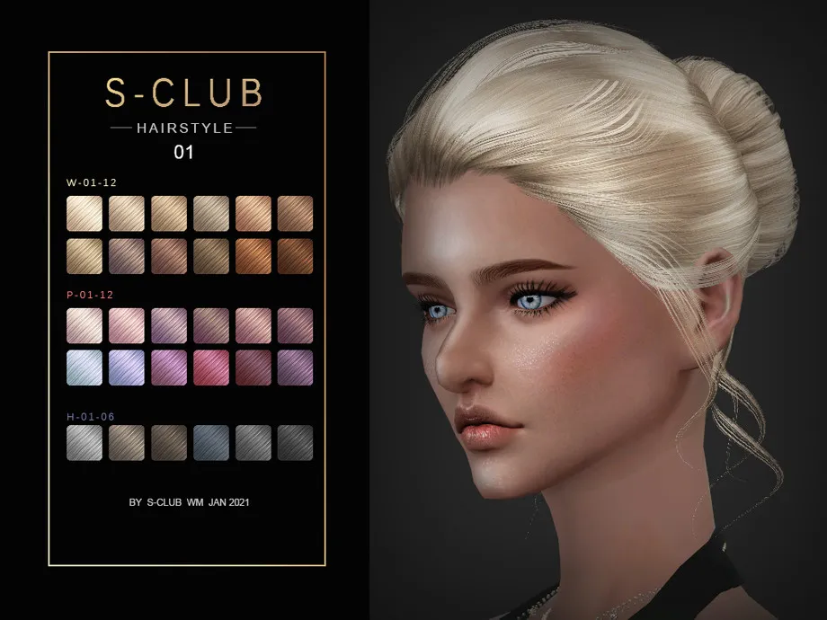 S-Club ts4 WM Hair 202101