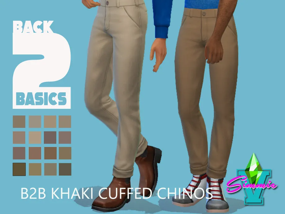 SimmieV B2B Khaki Chinos