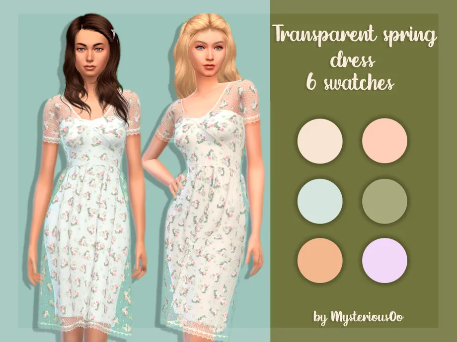 Transparent spring dress