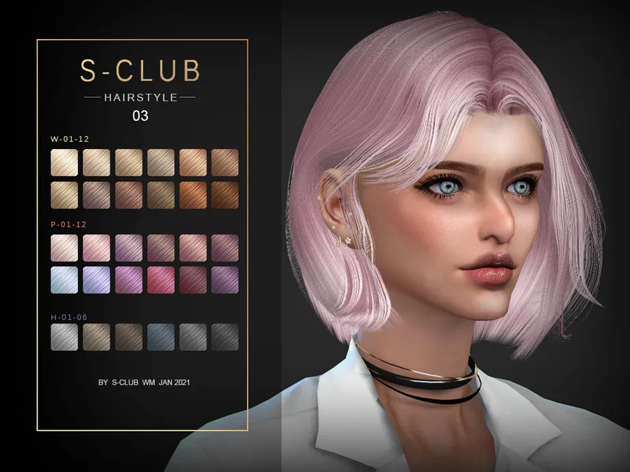 S-Club ts4 WM Hair 202103