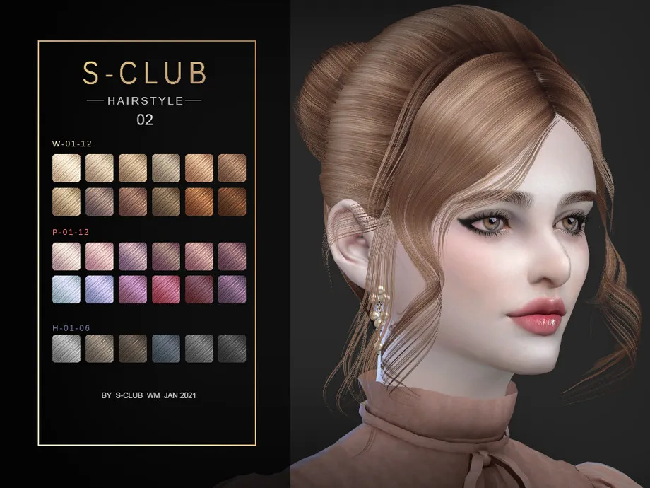 S-Club ts4 WM Hair 202102