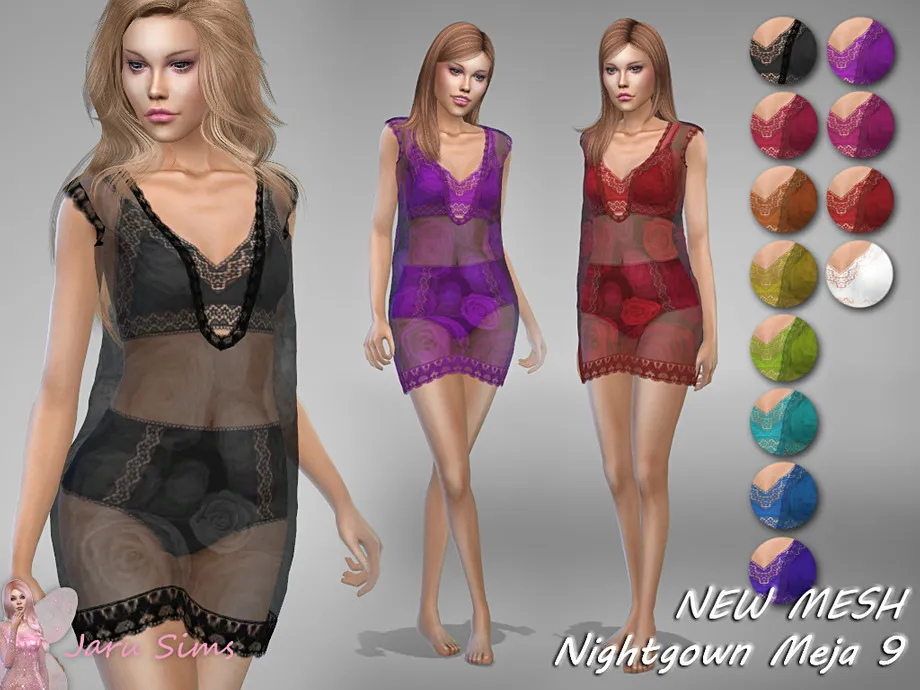 Nightgown Meja 9 - NEW MESH