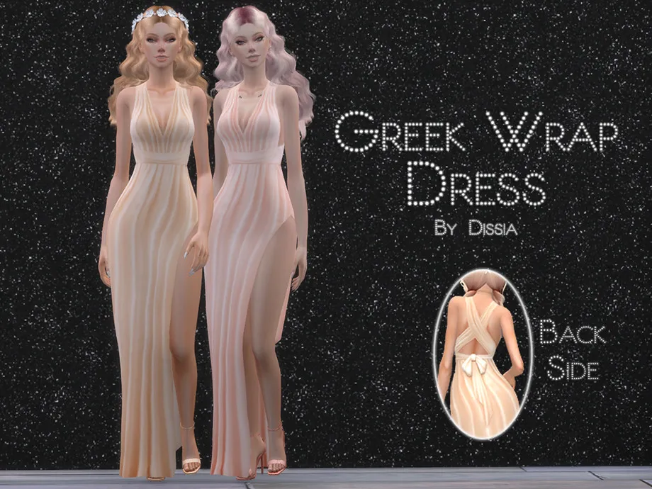 Greek Wrap Dress