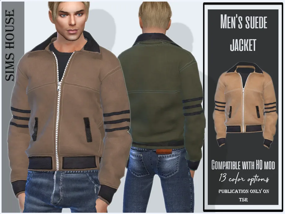 Men's suede jacket