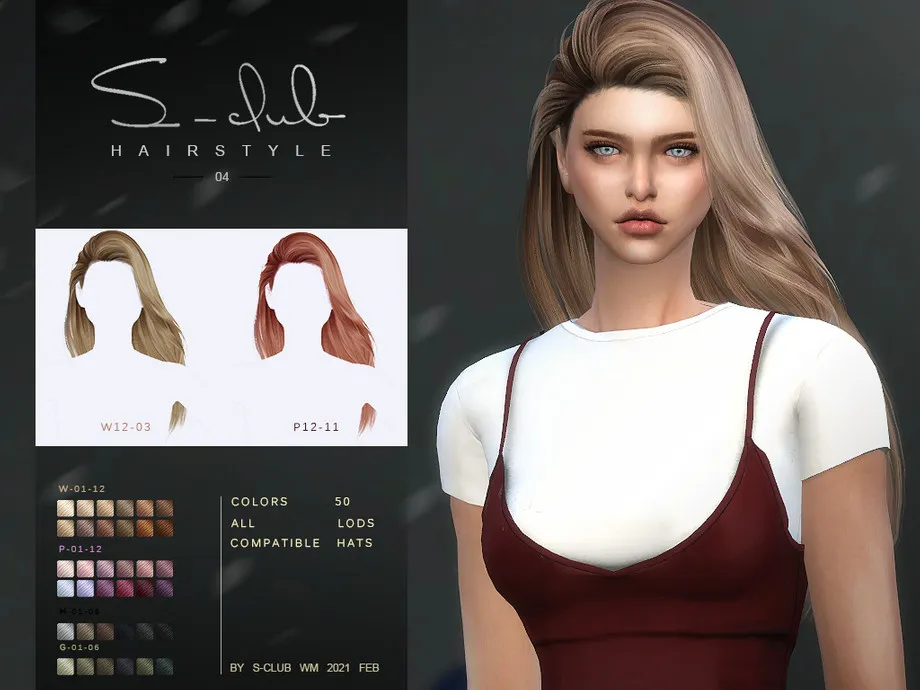 S-Club ts4 WM Hair 202104