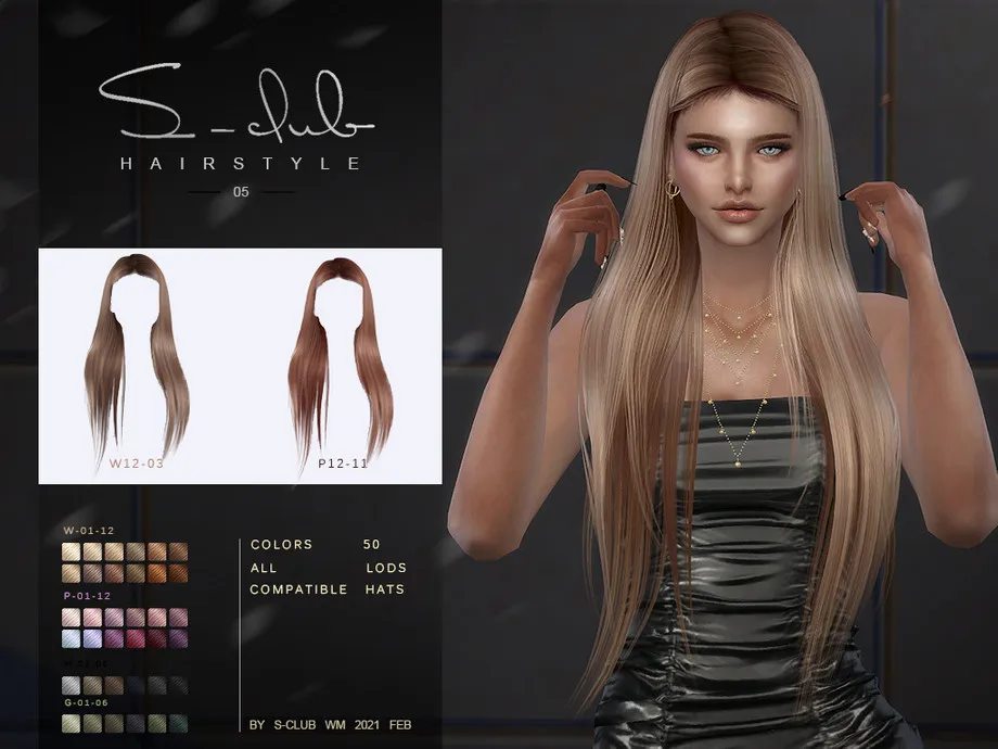 S-Club ts4 WM Hair 202105
