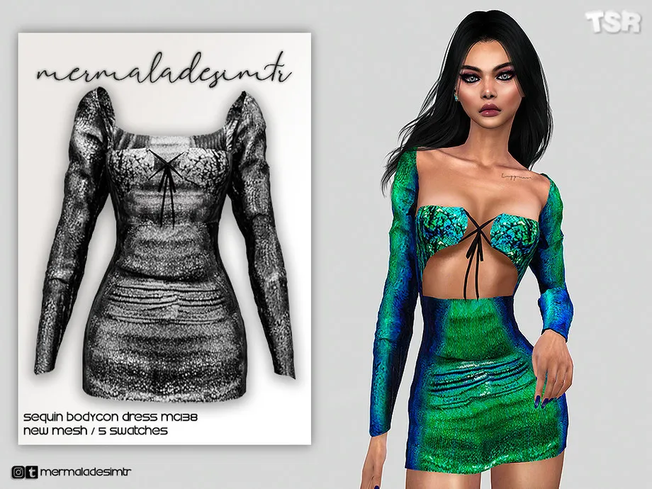 Sequin Bodycon Dress MC138