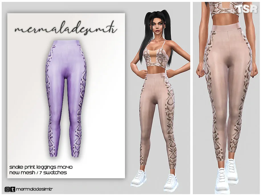 Snake Print Leggings MC140