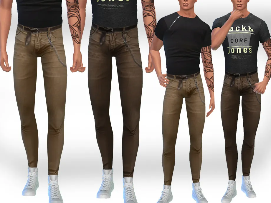 Male Sims Chain Pants