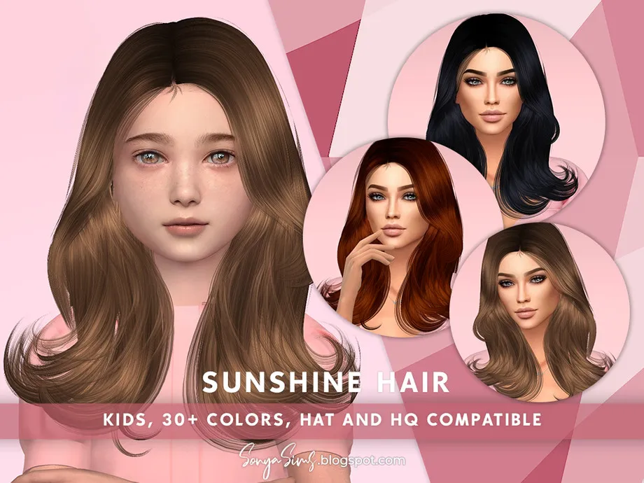 SonyaSims Sunshine Hair KIDS (Early Access on Patreon)