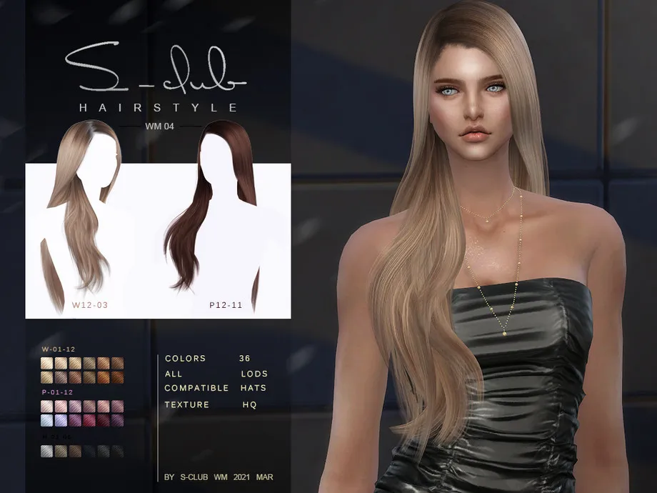 S-Club ts4 WM Hair 202109