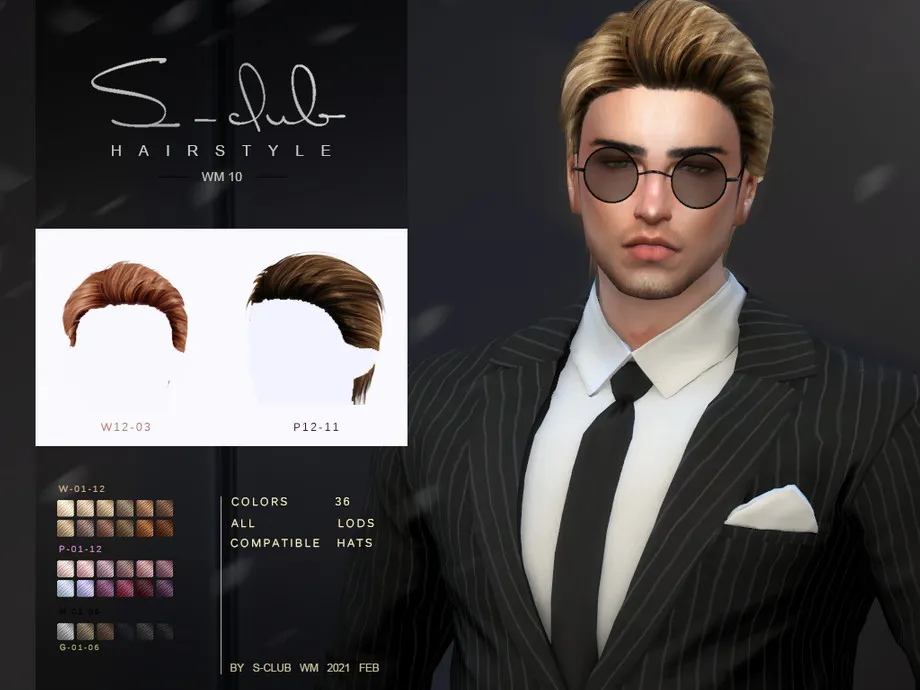 S-Club ts4 WM Hair 20210