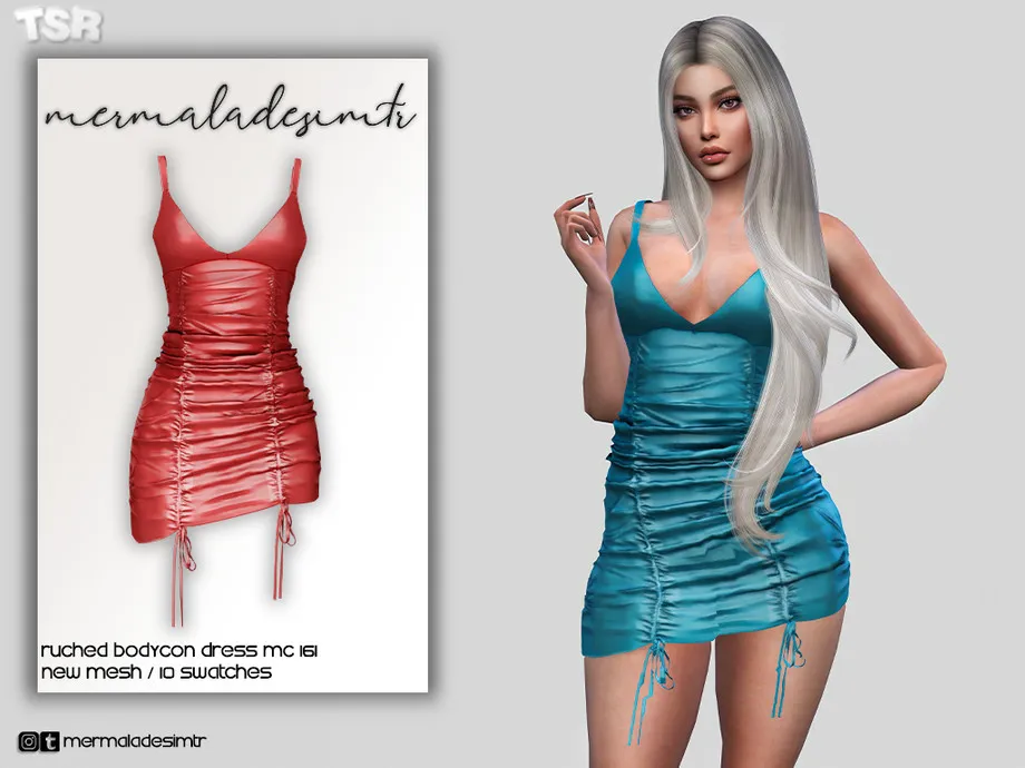 Ruched Bodycon Dress MC161
