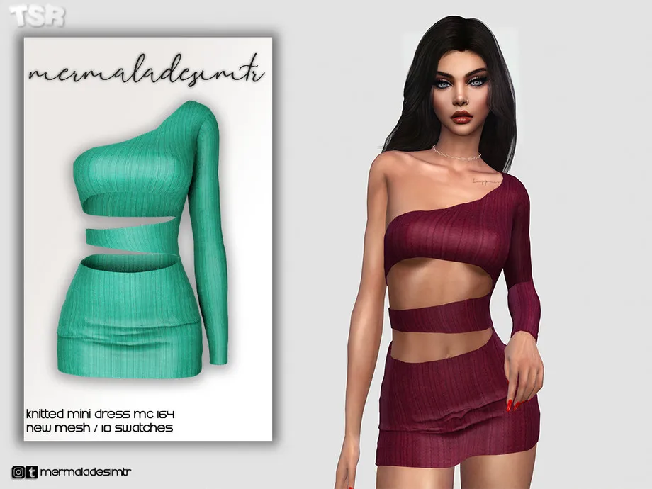 Knitted Mini Dress MC164