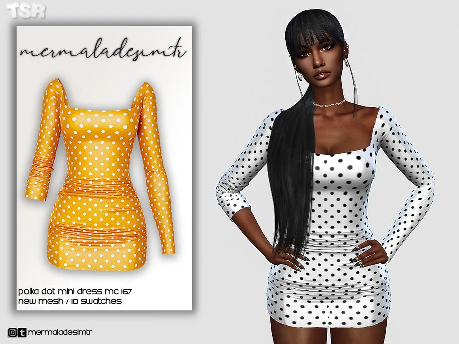 Polka Dot Mini Dress MC167