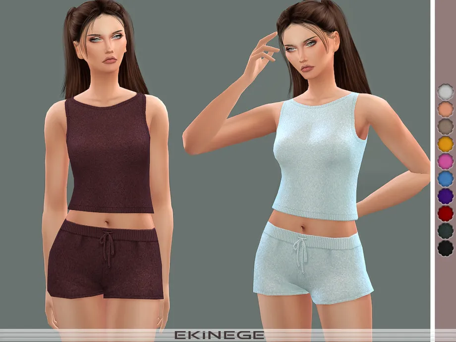 Knit Sweater Tank Top - Set24 - 3