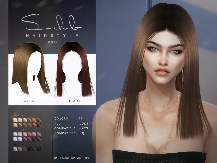 S-Club ts4 WM Hair 202111