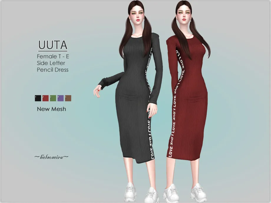 UUTA - Pencil Midi Dress