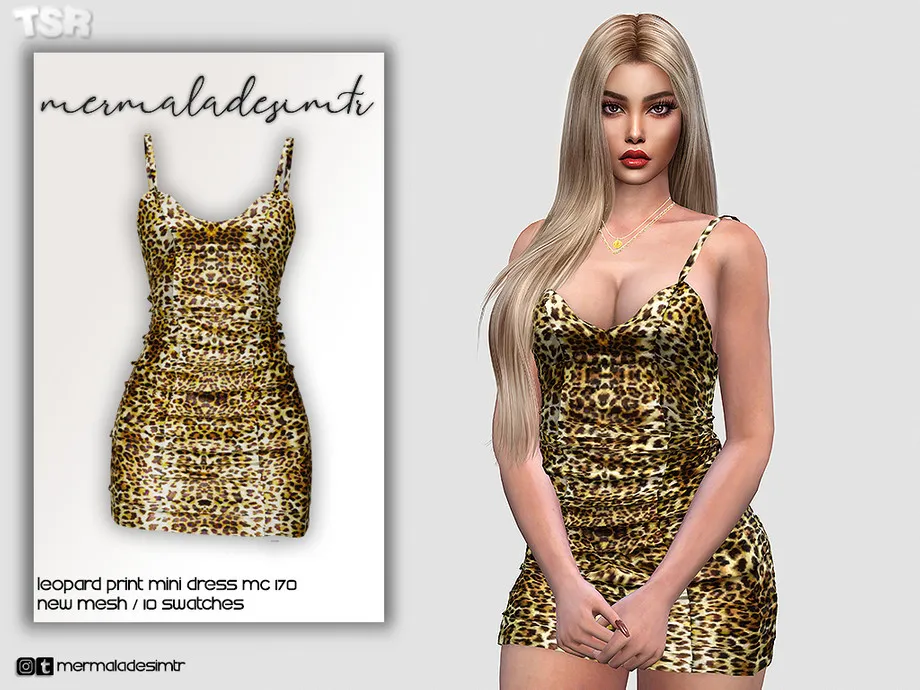 Leopard Print Mini Dress MC170