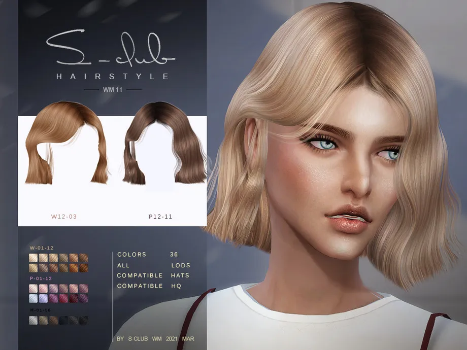 S-Club ts4 WM Hair 20211
