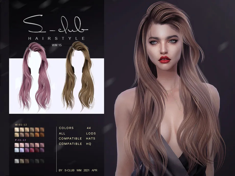 S-Club ts4 WM Hair 202115