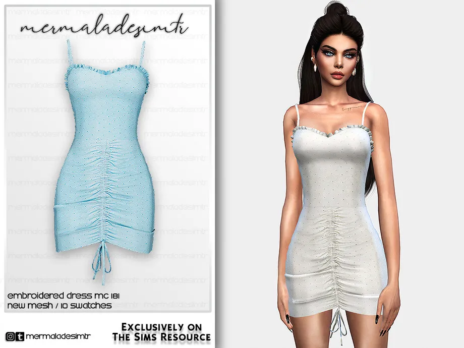 Embroidered Dress MC181