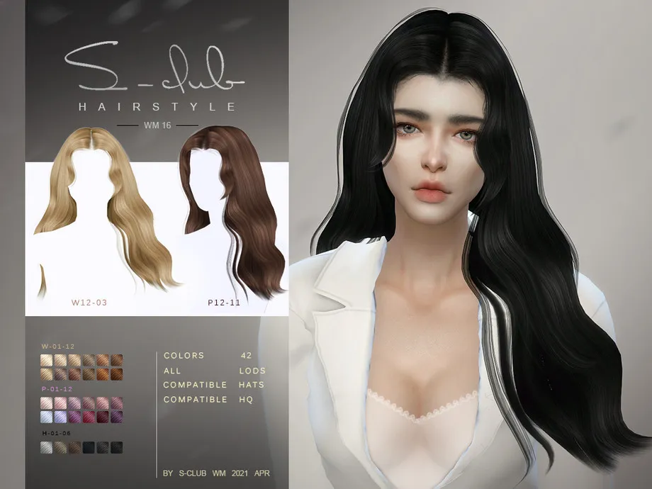 S-Club ts4 WM Hair 202116