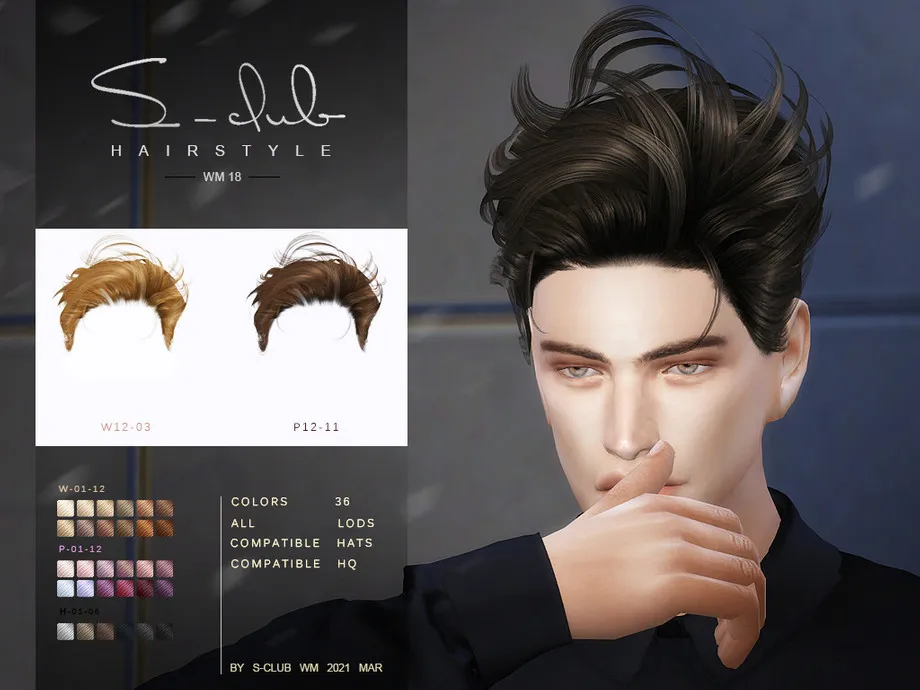 S-Club ts4 WM Hair 202118