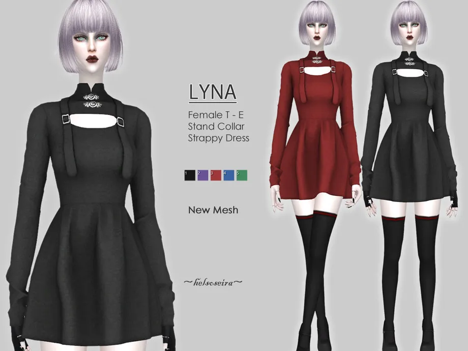 LYNA - Gothic Mini Dress