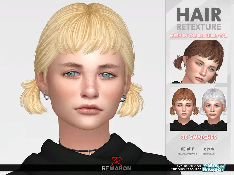 Biscuit Hair Retexture Mesh Needed