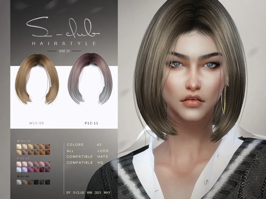 S-Club ts4 WM Hair 202120