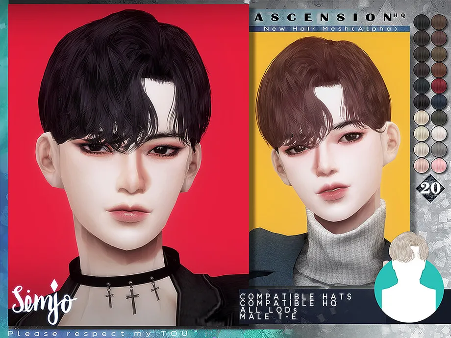 TS4 Male Hairstyle_Ascension