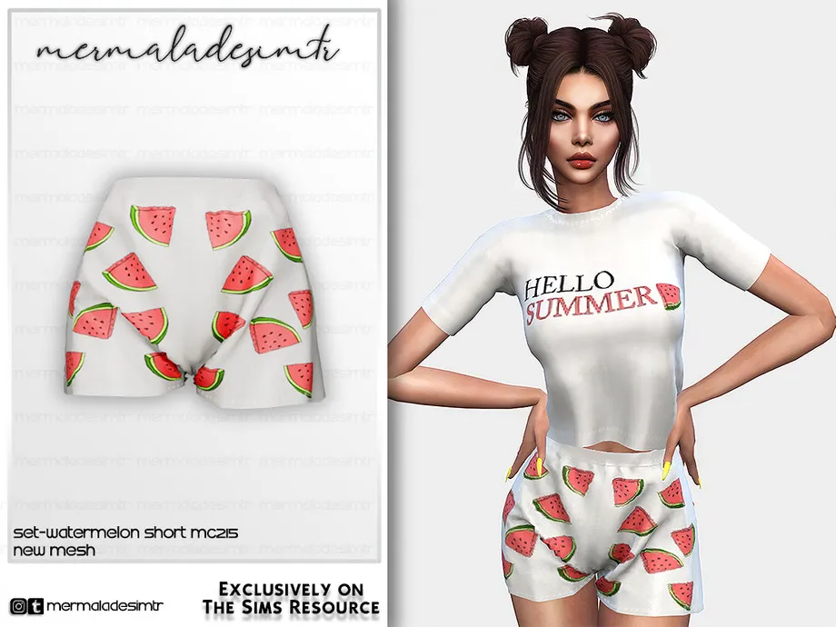 Pyjamas Set-Watermelon Short MC215