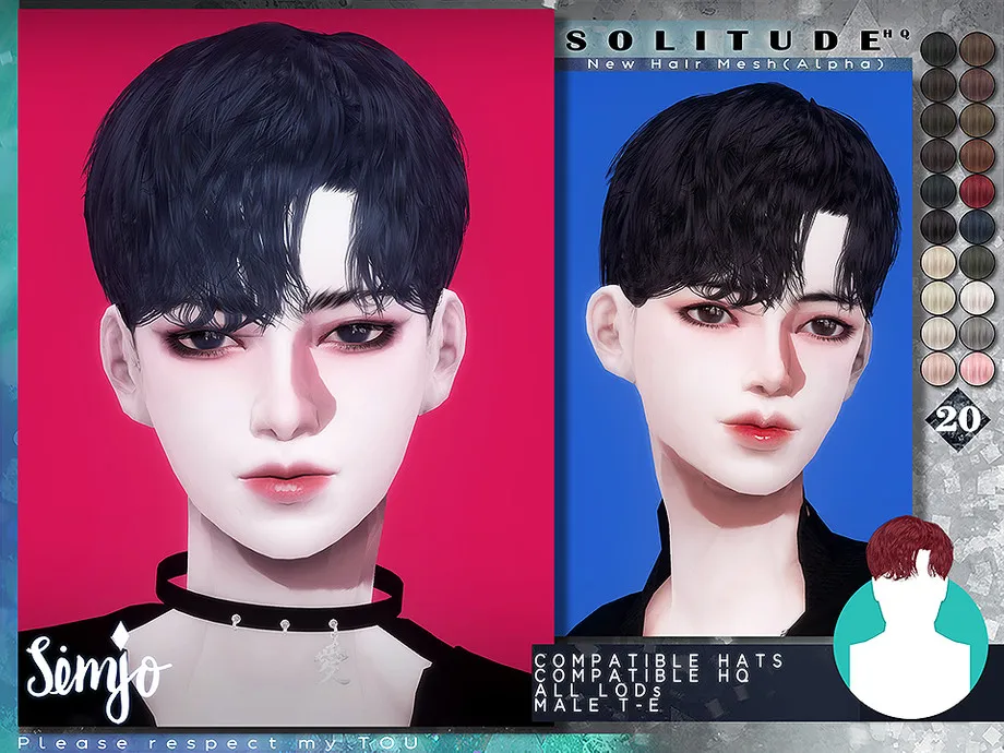 TS4 Male Hairstyle_Solitude