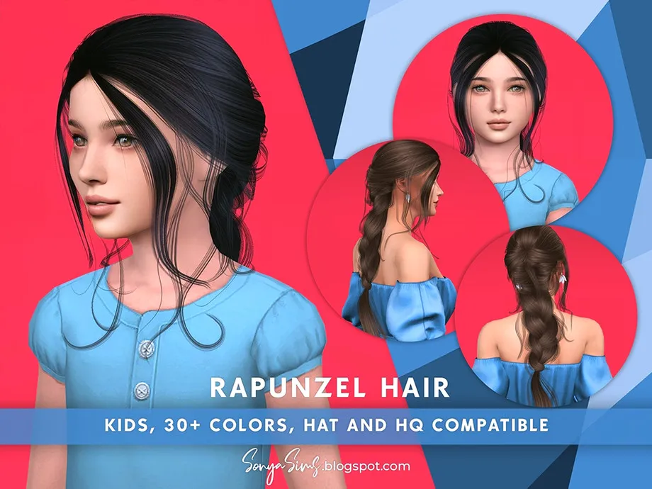 Rapunzel Hair for Kids